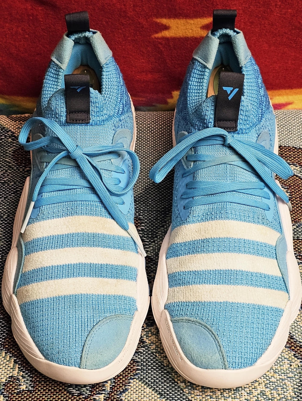 Adidas Trae Young 2.0 Mens Size 13 "Down In The Deep" Light Blue Boost Shoes